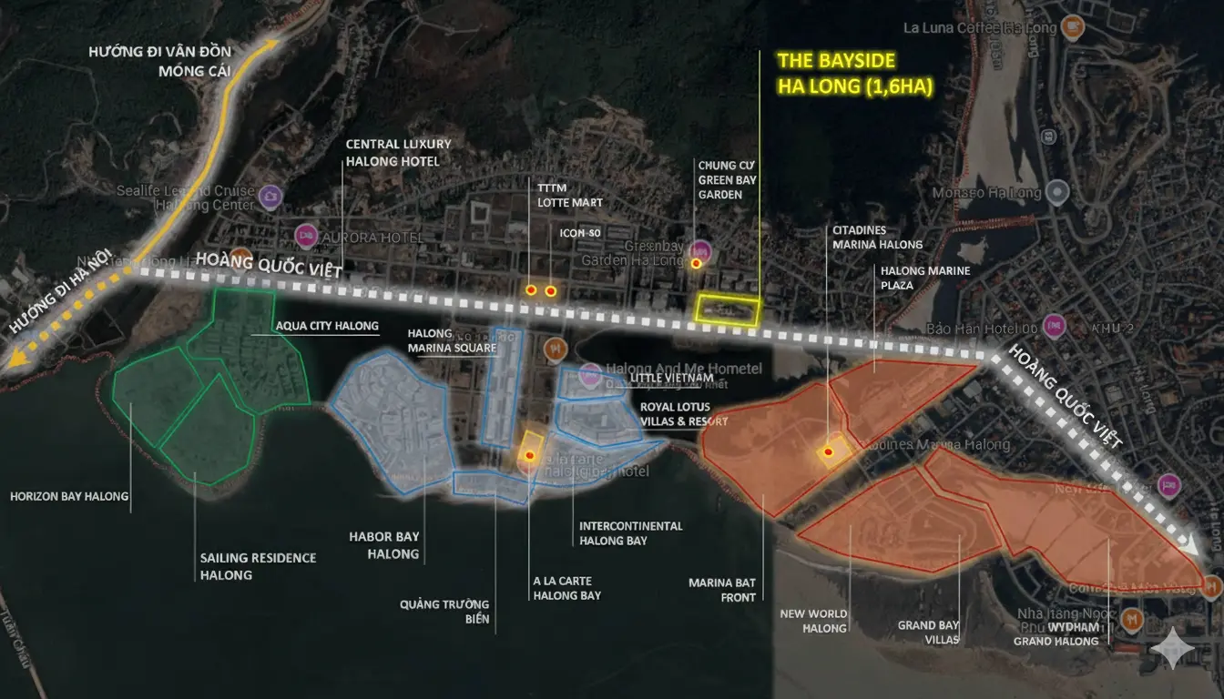 vi tri du an the bayside ha long